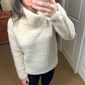 Fuzzy mock neck sweater - size xsmall